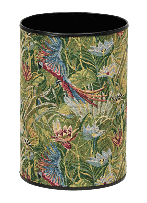 Tropical Parrots Tapestry Waste Bin