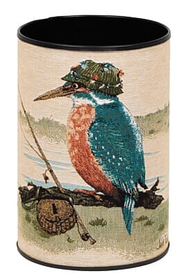 Kenneth Kingfisher Tapestry Waste Bin