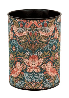 Strawberry Thief - Blue Tapestry Waste Bin