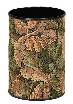 Acanthus Leaf Gold Tapestry Waste Bin