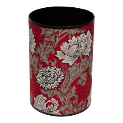 Chrysanthemums Red Waste Bin