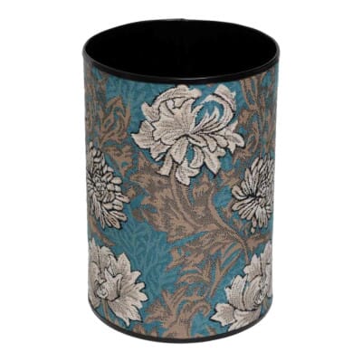 Chrysanthemums Aqua Tapestry Waste Bin