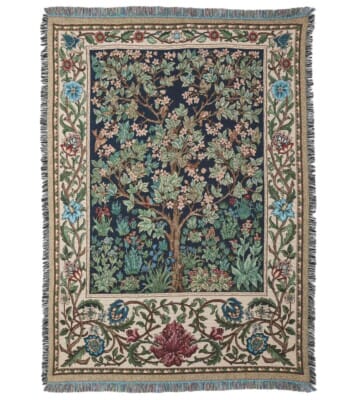 Tree of Life Tapestry Throw - 190 x 140cm (75" x 55")