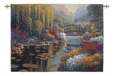 Pejman Giverny Pond Loom Woven Tapestry - 2 Sizes Available