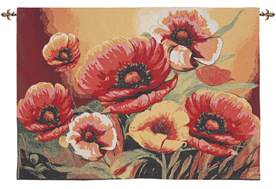 Summer Poppies Tapestry - 85 x 120 cm (2'10" x 3'11") - Requires Rod Size 3 - Last Piece Remaining!