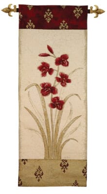Orchids I Loom Woven Tapestry - 2 Sizes Available