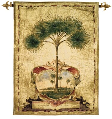 Sunrise Palm Loom Woven Tapestry - 132 x 88 cm (4'4" x 2'11") - Requires Rod Size 2