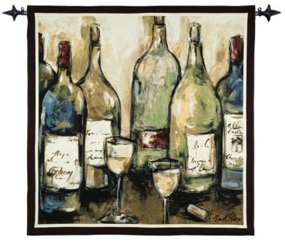 Contemporary White Loom Woven Tapestry - 132 x 132 cm (4'4" x 4'4") - Requires Rod Size 3