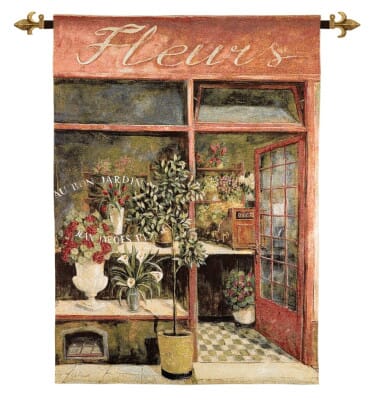 Au Bon Jardin Loom Woven Tapestry - 133 x 97 cm (4'5" x 3'2") - Requires Rod Size 2