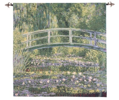 Giverny Bridge by Monet Loom Woven Tapestry - 96 x 96 cm (3'2" x 3'2") - Requires Rod Size 2