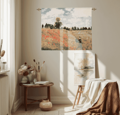 Poppyfields Loom Woven Tapestry - 2 Sizes Available
