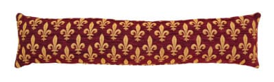 Fleur de Lys - Burgundy Draught Excluder