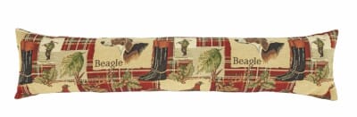 Beagle - Red Tartan Draught Excluder