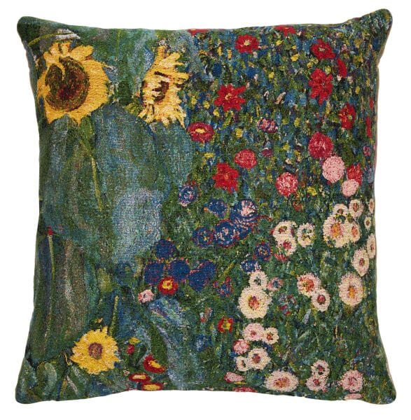 Klimt Flowers II Tapestry Cushion - 46x46cm (18