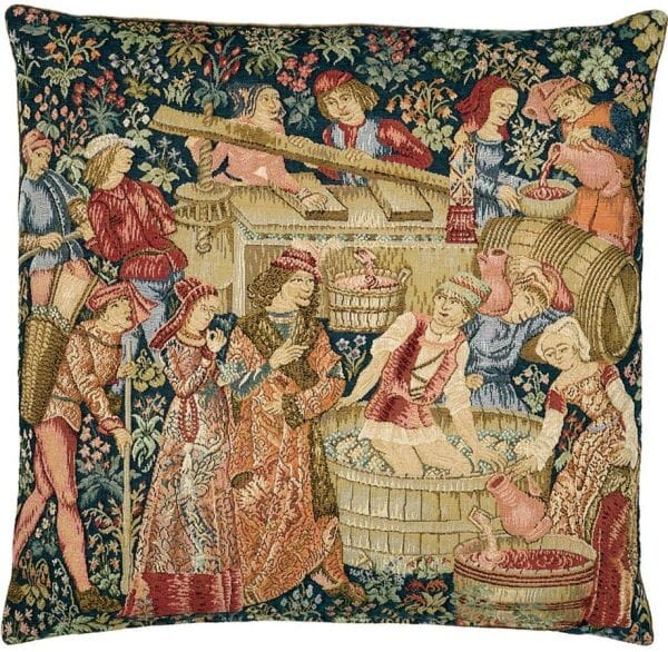 Winemakers Tapestry Cushion - 46x46cm (18