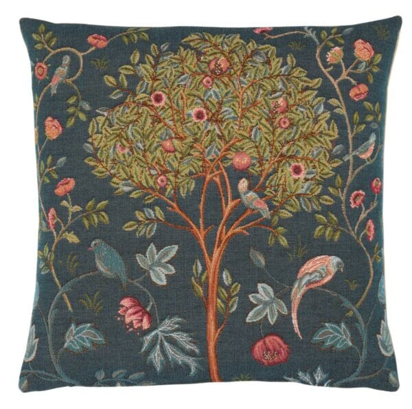 Cotswold Tree Blue Tapestry Cushion - 46 x 46cm