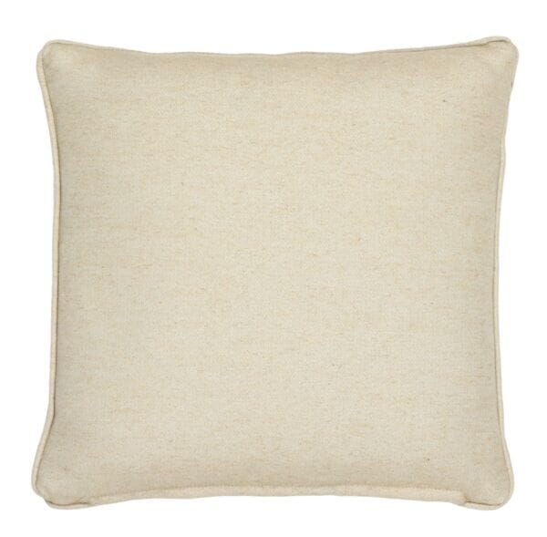 Country Linen Plain Piped Large Tapestry Cushion with Feather Filler - 55x55cm (22