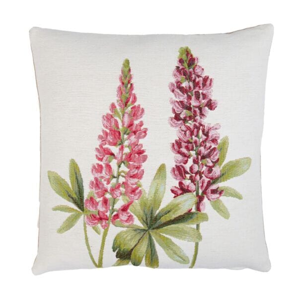 Two Lupins Tapestry Cushion - 46 x 46cm