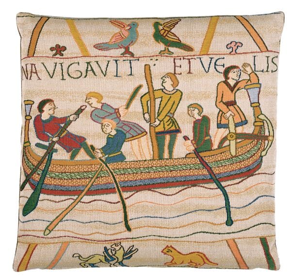 Bayeux Oarsmen Tapestry Cushion - 46x46cm (18