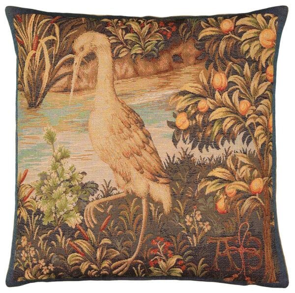 Heron Tapestry Cushion - 46x46cm (18