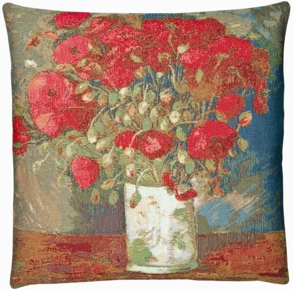 Poppies Tapestry Cushion - 46x46cm (18