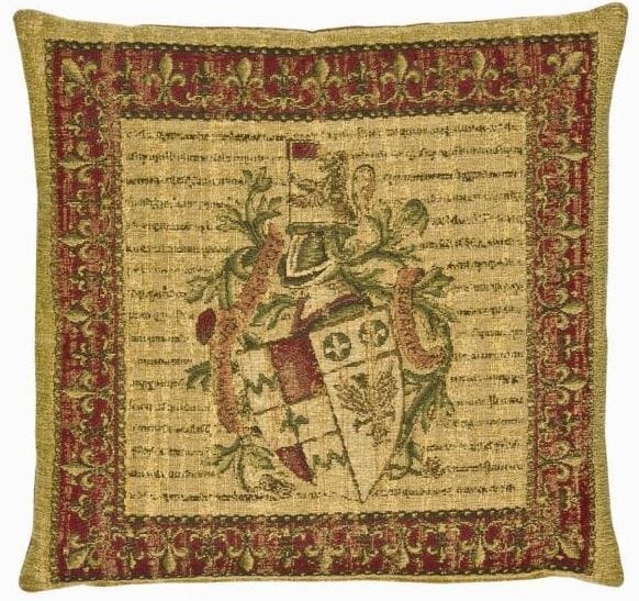 Heraldic I (chenille) Tapestry Cushion - 46x46cm (18