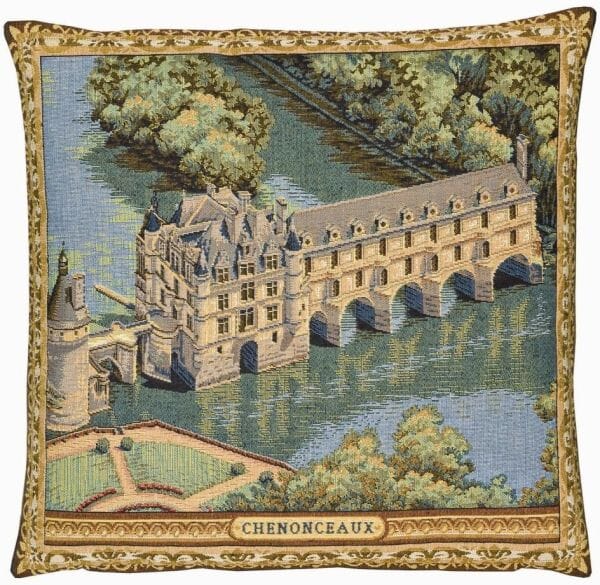 Château Chenonceaux Tapestry Cushion - 46x46cm (18