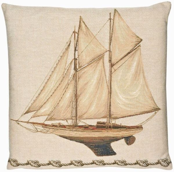Yacht Tapestry Cushion - 46x46cm (18