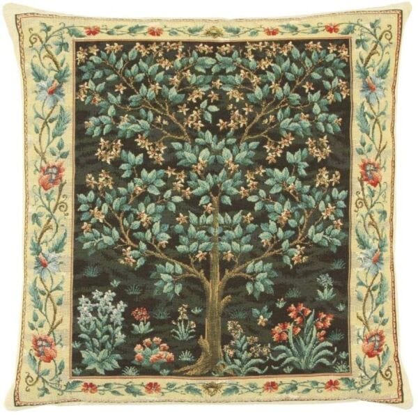 Tree of Life Dark Tapestry Cushion - 46x46cm (18