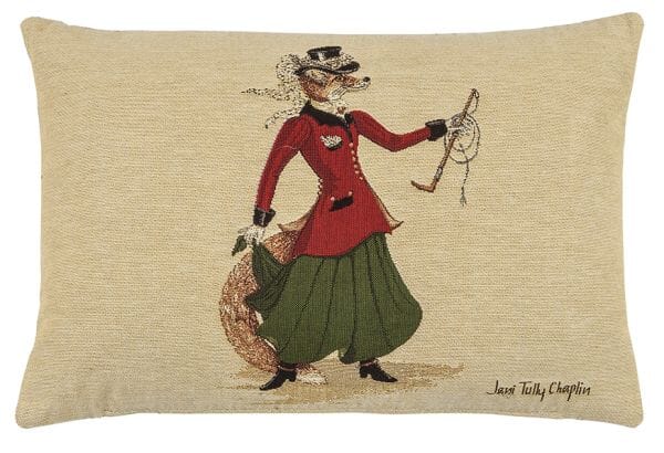 Lady Fenella Fox Cushion with Feather Filler - 33x46cm (13