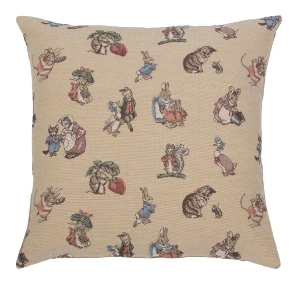 Peter Rabbit & Friends Tapestry Cushion - 46x46cm (18