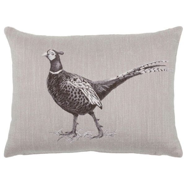 Pheasant Country Linen Tapestry Cushion - 33x46cm (13