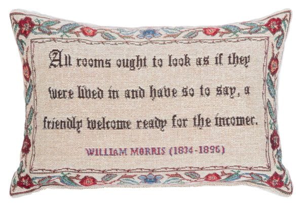 A friendly welcome Fibre Filled Tapestry Cushion - 20x32cm (8