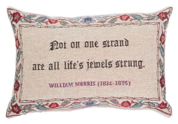 Life’s jewels Fibre Filled Tapestry Cushion - 20x32cm (8