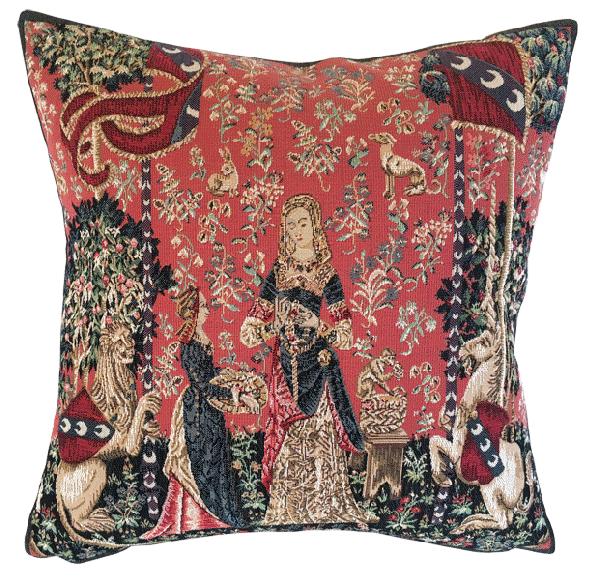 Lady & Unicorn Smell Tapestry Cushion - 46x46cm (18
