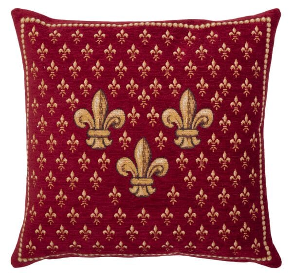 Royal Lys Red Tapestry Cushion - 46x46cm (18