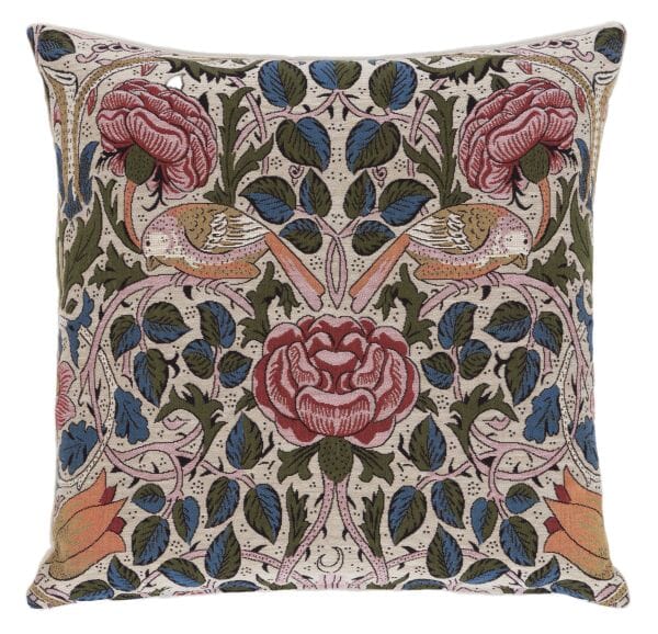 Bird & Rose Tapestry Cushion - 46x46cm (18