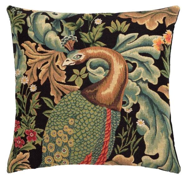 Forest Peacock Regular Cushion with filler - 46x46cm (18