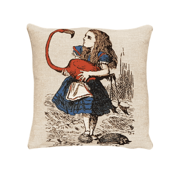 Alice in Wonderland Tapestry Cushion - 33x33cm (13