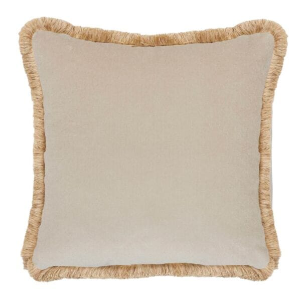 Verdure Bird with fringe Woolblend Tapestry Cushion - 48x48cm (19