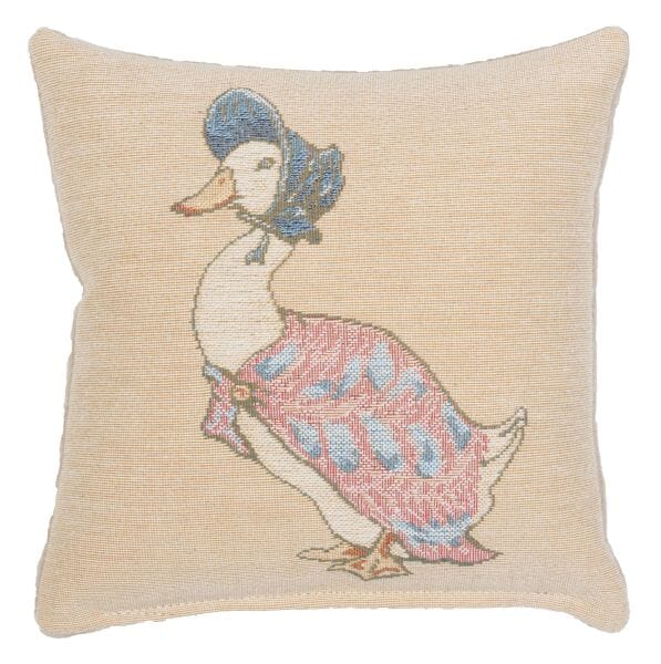 Jemima Puddle-Duck Fibre Filled Tapestry Cushion - 20x20cm  (8