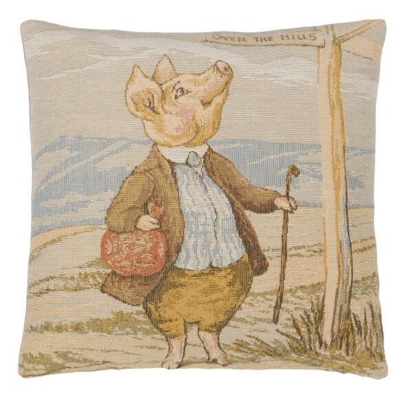 Pigling Bland Cushion with Feather Filler - 33x33cm (13