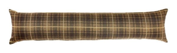 Brown Tartan Draught Excluder - 90x20 cm (36