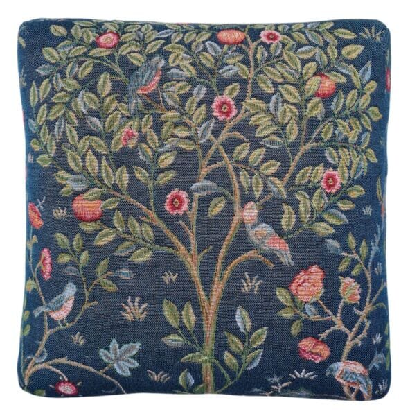 Morris Tree Blue Tapestry Footstool - Last Piece Remaining!