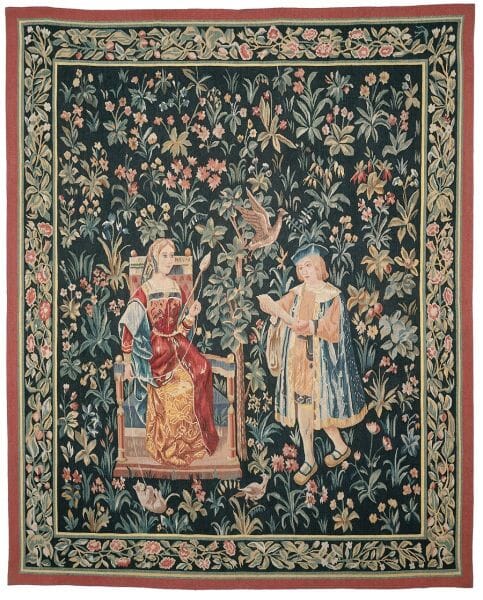 La Fileuse de Laine Handwoven Tapestry - 3 Sizes Available