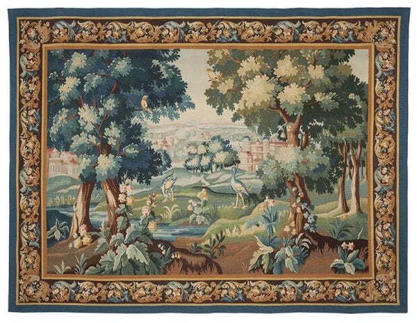 Verdure aux Herons Tapestry - 194 x 232 cm (6'4