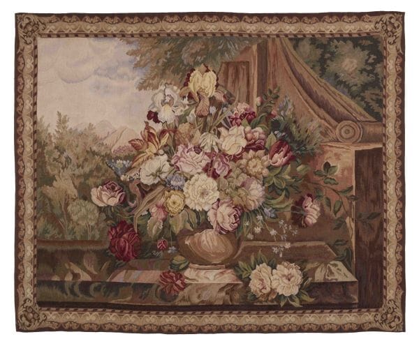 Bouquet Ballustrade Handwoven Tapestry - 157 x 190 cm (5'2