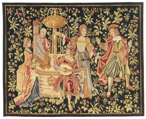 Le Concert Medieval Handwoven Tapestry - 157 x 193 cm (5'2