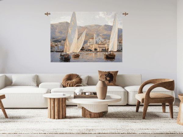 Tall Sails Loom Woven Tapestry - 92 x 132 cm (3'0
