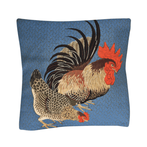 The Country Pair Tapestry Cushion with Feather Filler - 46x46cm (18